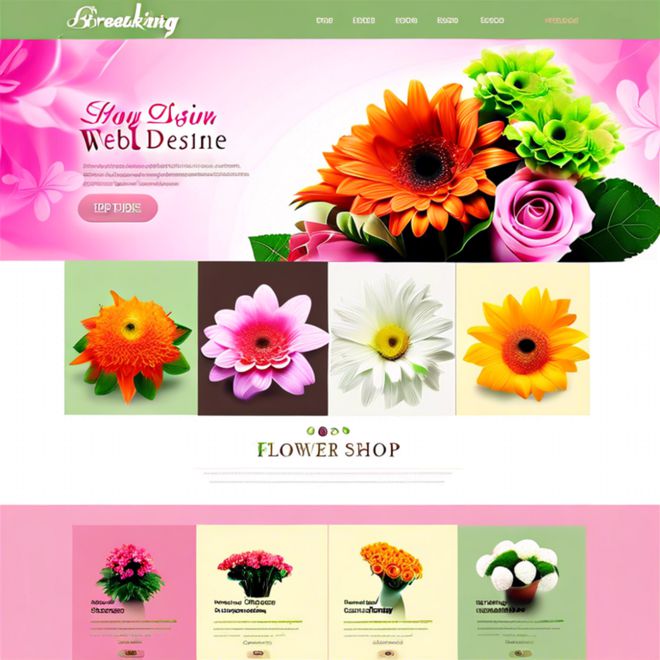 星空体育平台：花店网页设计模板鲜花店网页设计模板(图1)