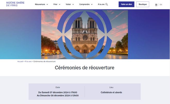 巴黎圣母院重新开放预约量飙升！五大顶级网站设计公司盘点(图2)