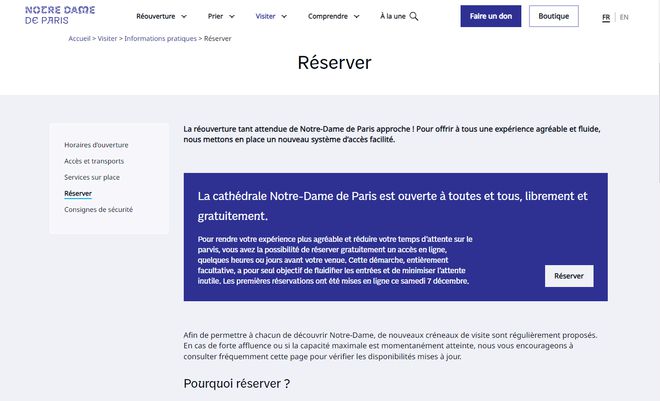 巴黎圣母院重新开放预约量飙升！五大顶级网站设计公司盘点(图4)